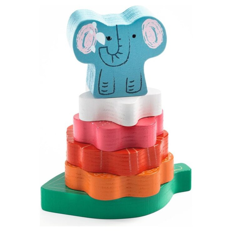 Djeco Happy Puzz & Stack Wooden Puzzle - image 4