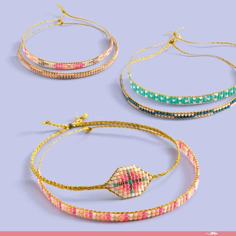 Djeco Tiny Beads Friendship Bracelet Making Kit - image 8