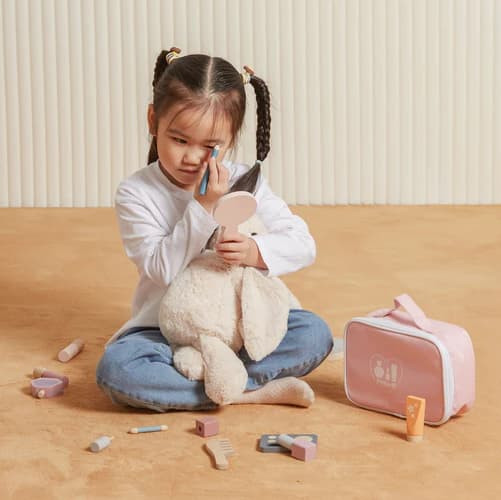 pretend play wooden make up set