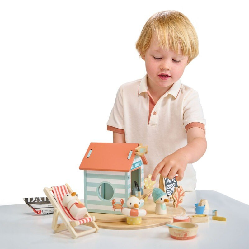 Tenderleaf Sandy's Beach Hut - Imaginative Small World Whimsical Playset - image 4