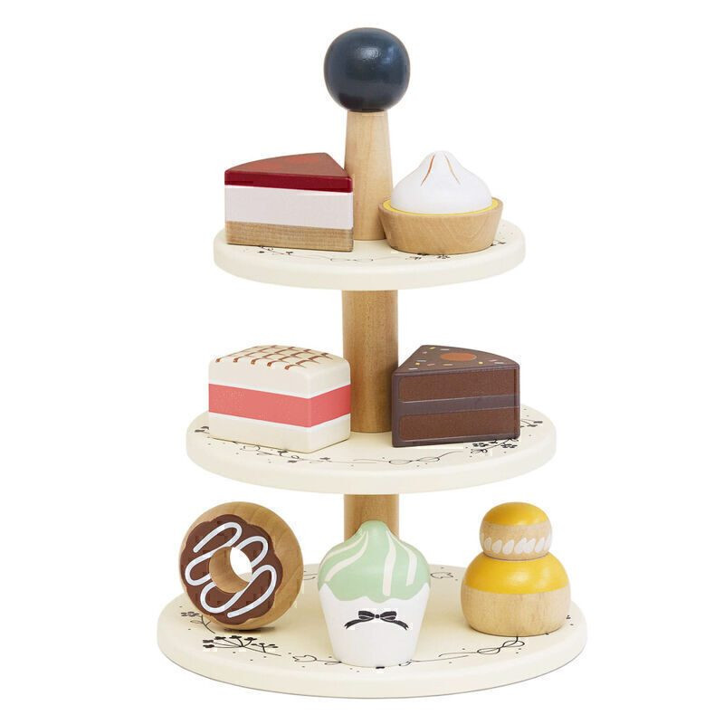 Le Toy Van Three Tier Patisserie Cake Stand - 8 Piece