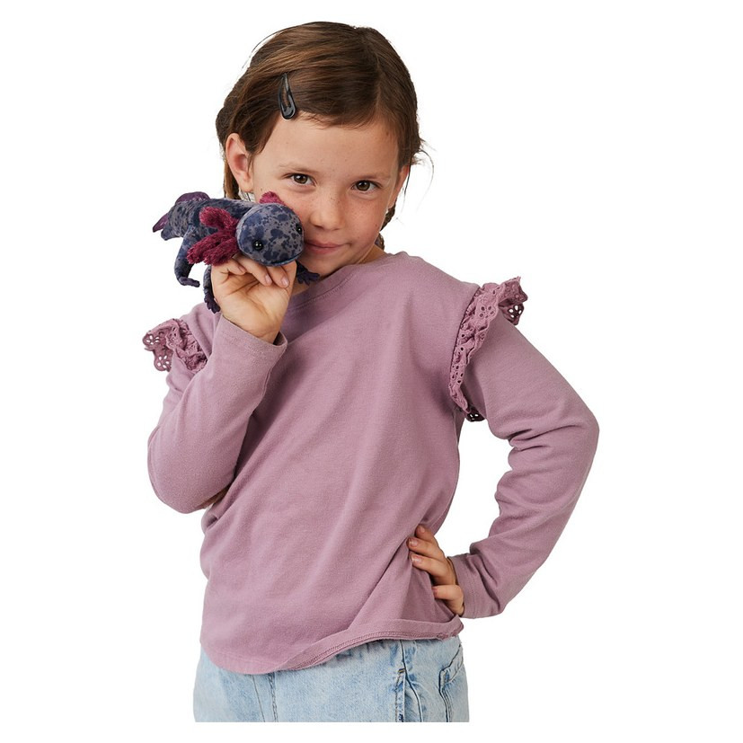 Folkmanis Black Axolotl Puppet - image 4