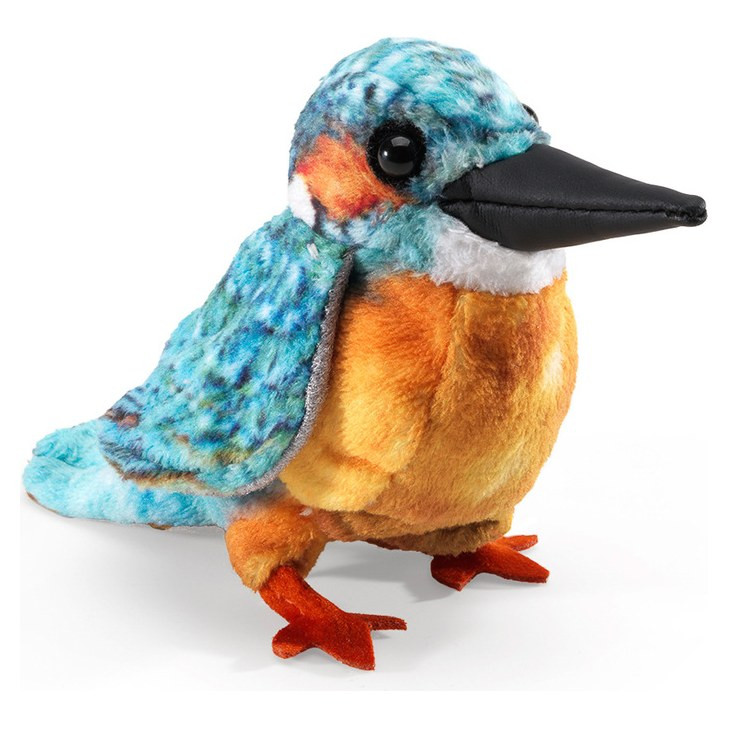 Folkmanis Mini Common Kingfisher Finger Puppets - Pack of 3