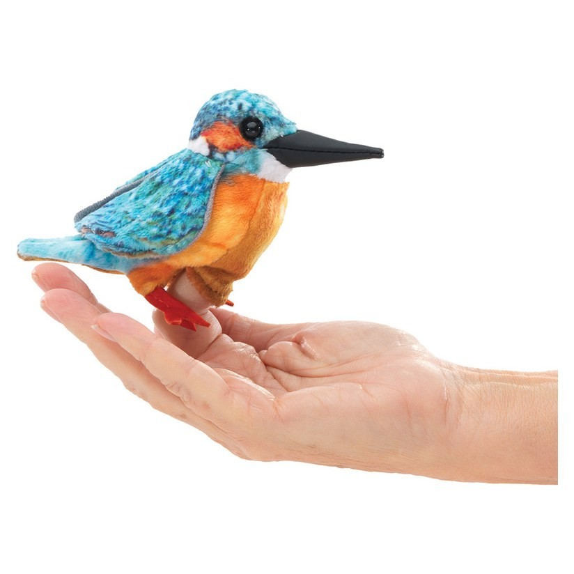 Folkmanis Mini Common Kingfisher Finger Puppets - Pack of 3 - image 7