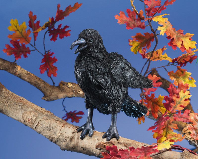 Folkmanis Mini Crow Puppet - image 2