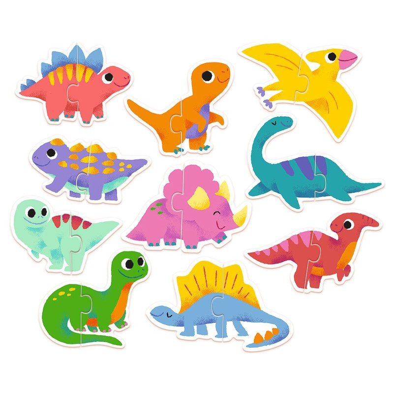 Djeco Duo Dinosaur 20pc Puzzle 
