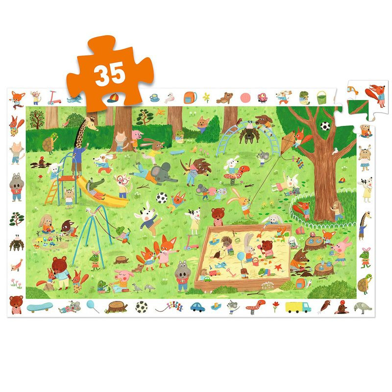 Djeco Little Friends Garden 35pc Obervation Puzzle