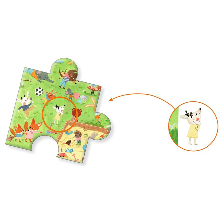 Djeco Little Friends Garden 35pc Observation Puzzle - image 3