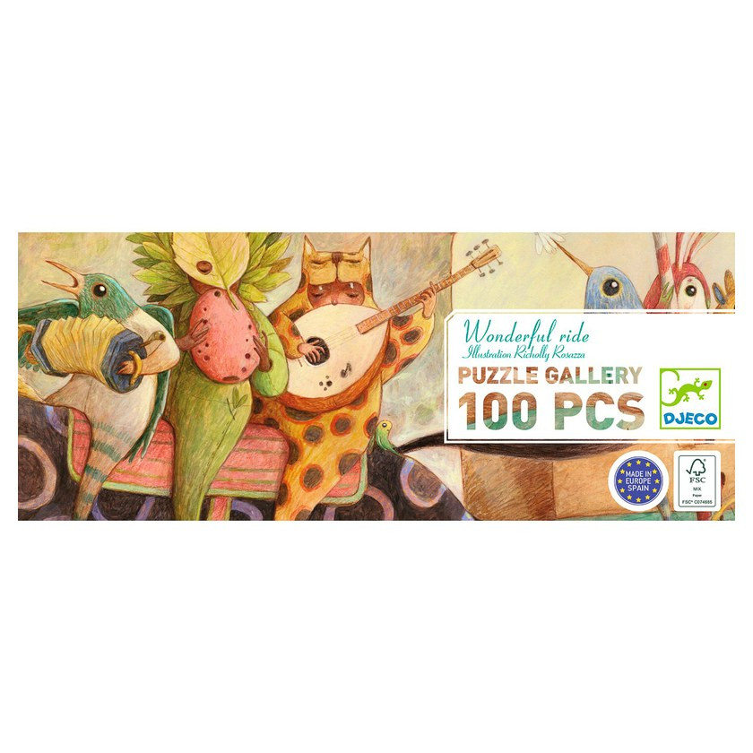 Djeco Wonderful Ride 100pc Gallery Puzzle with Poster - image 4