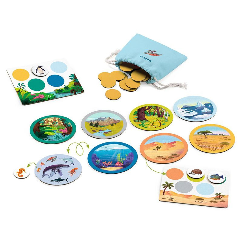 Djeco Naturo Mondo - Animals & Habitats Game