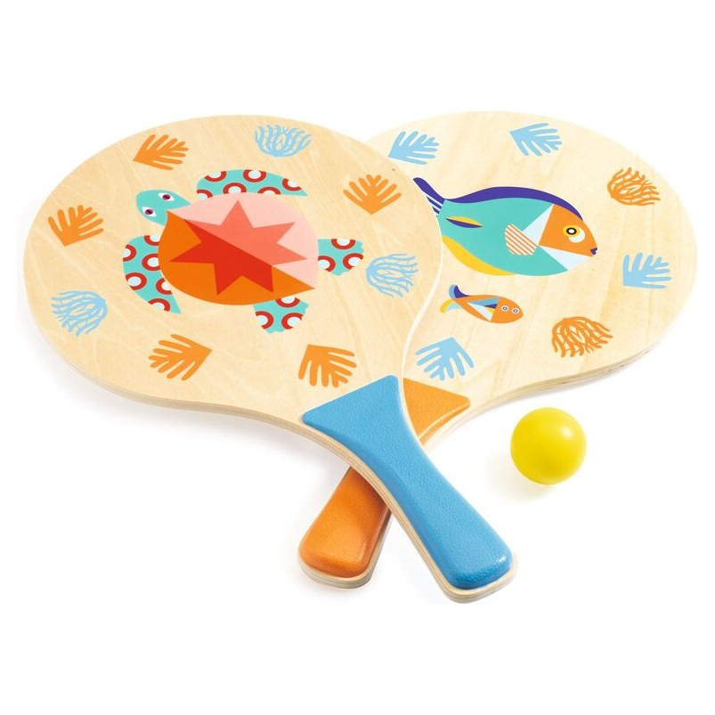Djeco Sea Beach Racket Set with Ball - image 2