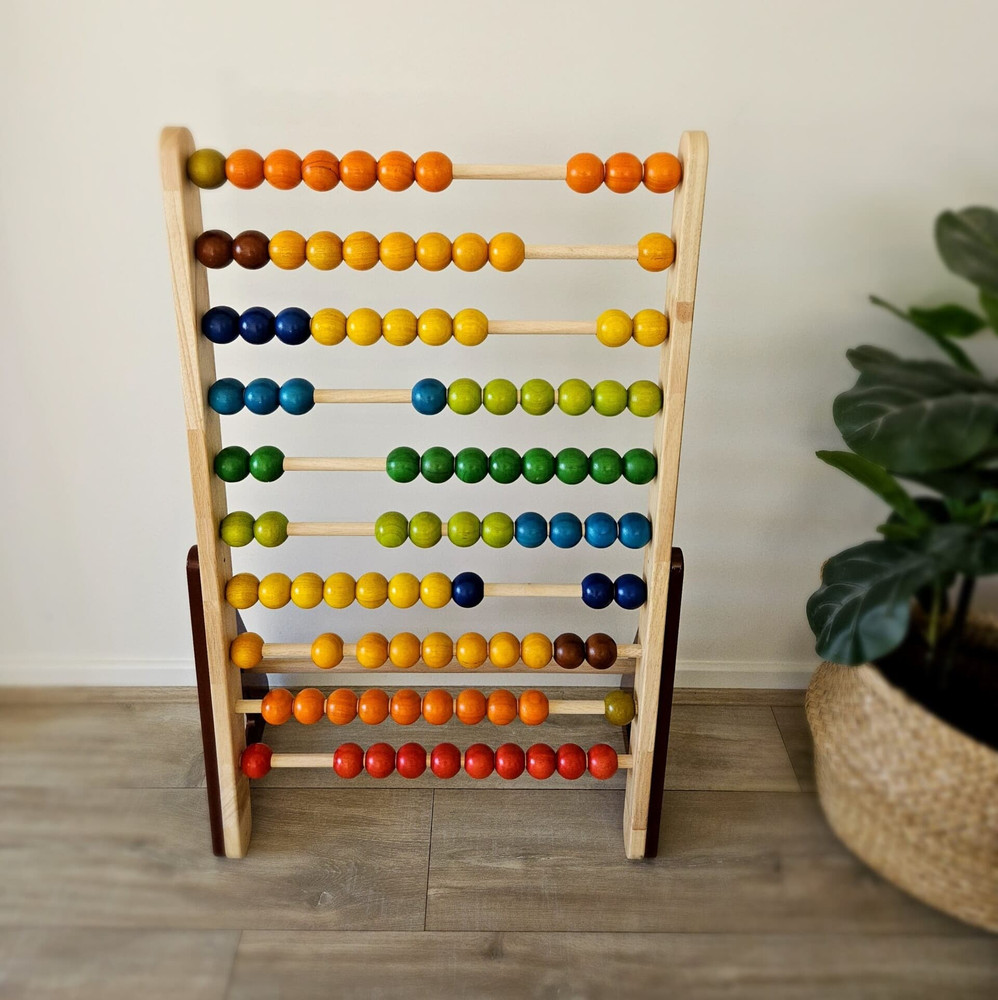 large colourful wooden abacus
