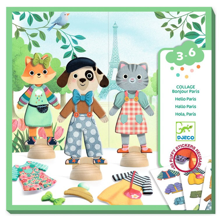 Djeco Bonjour Paris Dress Up Collage Set - image 5
