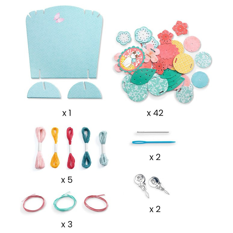 Djeco Do It Yourself Flora Necklaces & Stand - Age 7+ - image 2