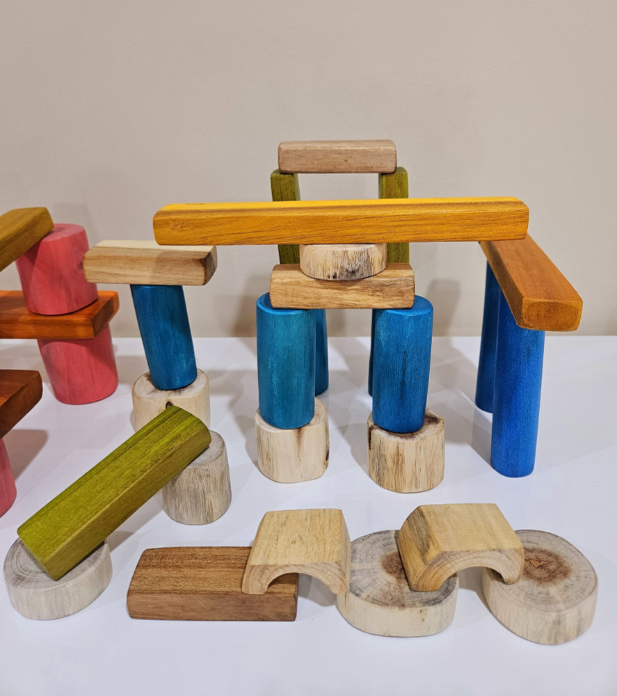 Qtoys Colourful Tree Blocks - image 5