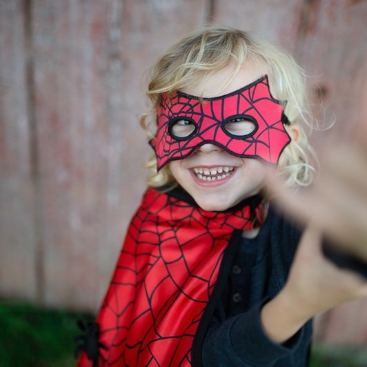 Great Pretenders Reversible Spiderman & Batman Cape with Mask - image 10