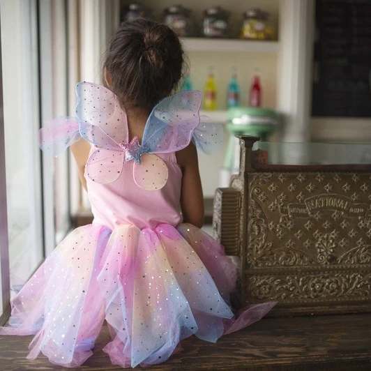 Great Pretenders Rainbow Fairy Dress with Wings - image 7