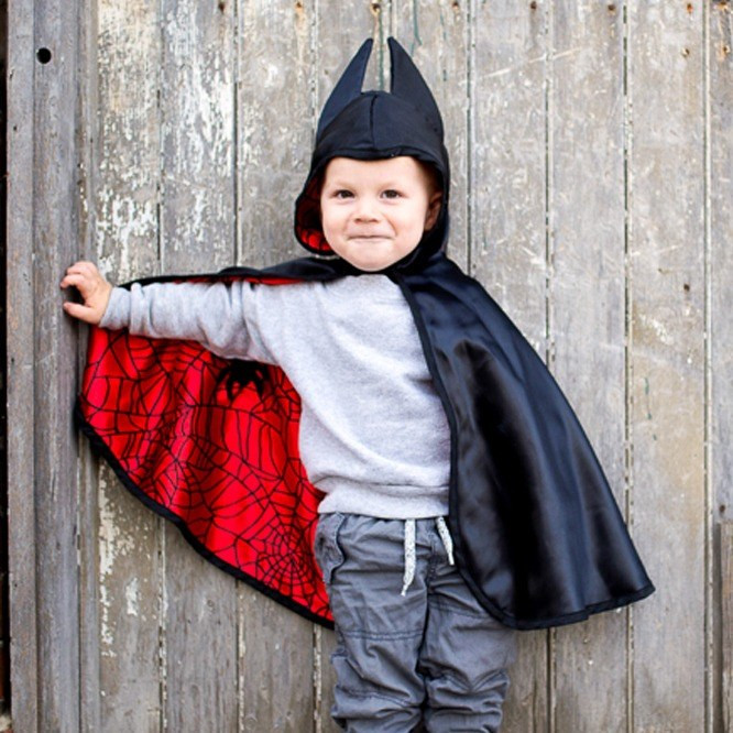 Great Pretenders Reversible Spider & Bat Cape 2-in-1 Toddler Costume for Little Superheroes - image 2