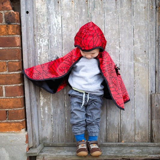 Great Pretenders Reversible Spider & Bat Cape 2-in-1 Toddler Costume for Little Superheroes - image 11