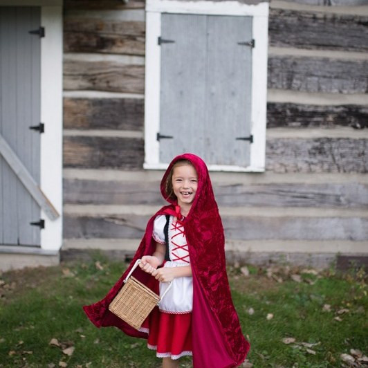 Great Pretenders Classic Little Red Riding Hood Cape Enchanting Fairytale Kids Costume - image 7