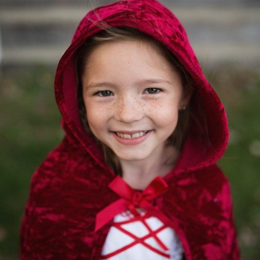 Great Pretenders Classic Little Red Riding Hood Cape Enchanting Fairytale Kids Costume - image 9