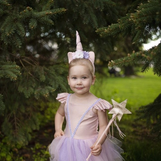 Great Pretenders Pink Shimmer Unicorn Dress & Headband - image 8