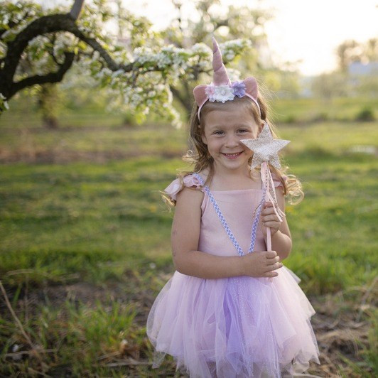 Great Pretenders Pink Shimmer Unicorn Dress & Headband - image 11