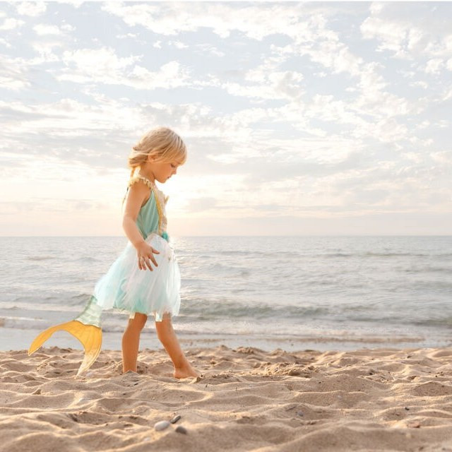 Great Pretenders Children's Mermaid Costume Dress with Tail - image 4