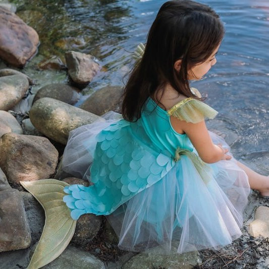 Great Pretenders Children's Mermaid Costume Dress with Tail - image 10