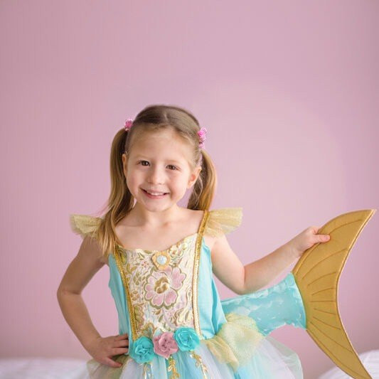 Great Pretenders Children's Mermaid Costume Dress with Tail - image 11