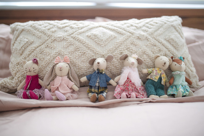 set of plushies