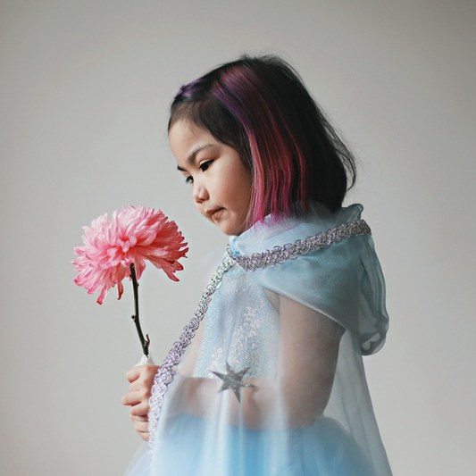Great Pretenders Blue & Silver Snow Queen Cape - image 5