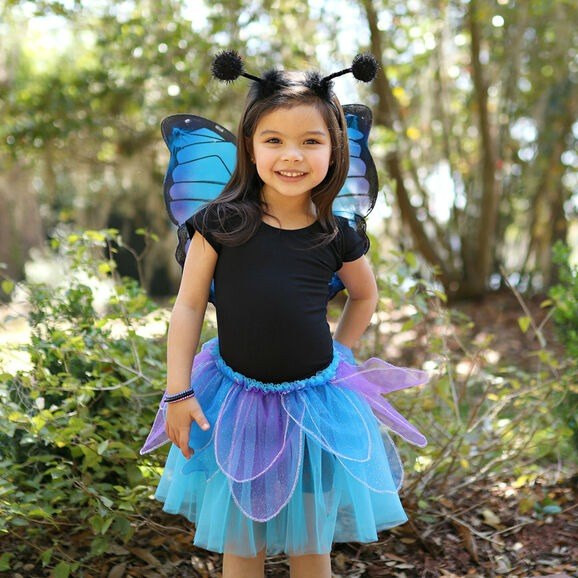 Great Pretenders Costume Set Midnight Butterfly Tutu with Wings & Headband - image 8