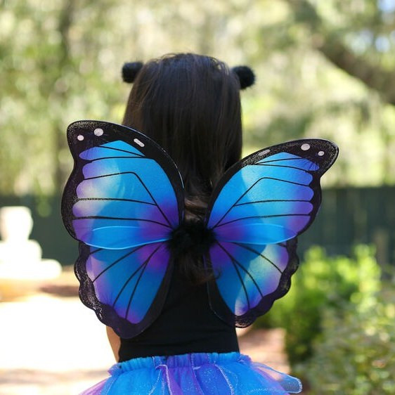 Great Pretenders Costume Set Midnight Butterfly Tutu with Wings & Headband - image 9