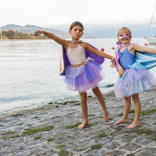 Great Pretenders Superduper Tutu Rose Gold Superhero Costume Set - image 11