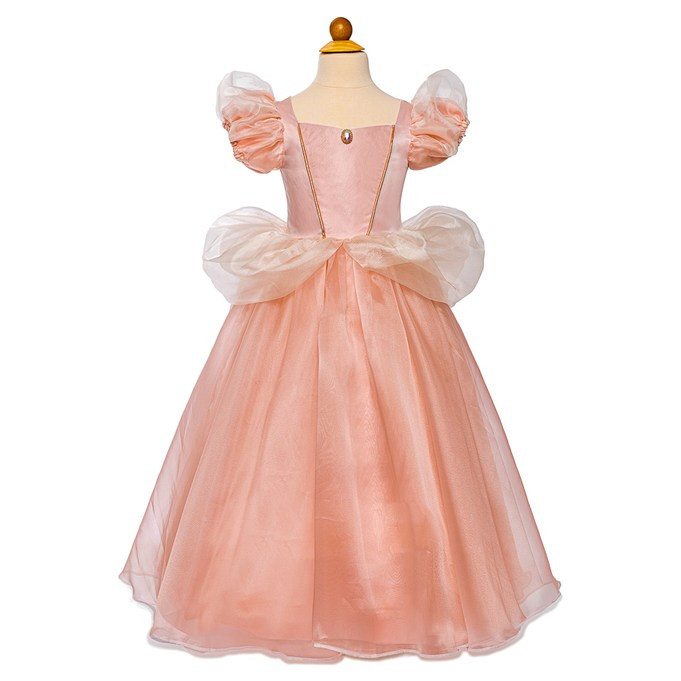 Great Pretenders Pink Antique Princess Gown Puff Sleeves Mesh Cover Dress Kids Costume - image 2