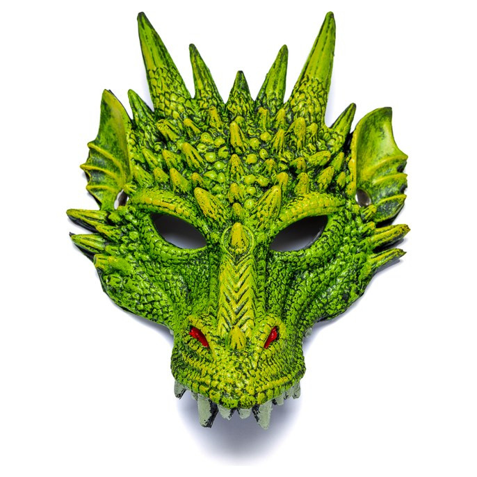 Great Pretenders Green Dragon 3D Mask Kids Costume - image 2