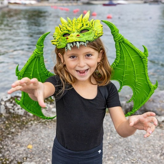 Great Pretenders Green Dragon 3D Mask Kids Costume - image 9