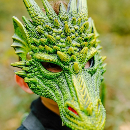 Great Pretenders Green Dragon 3D Mask Kids Costume - image 12