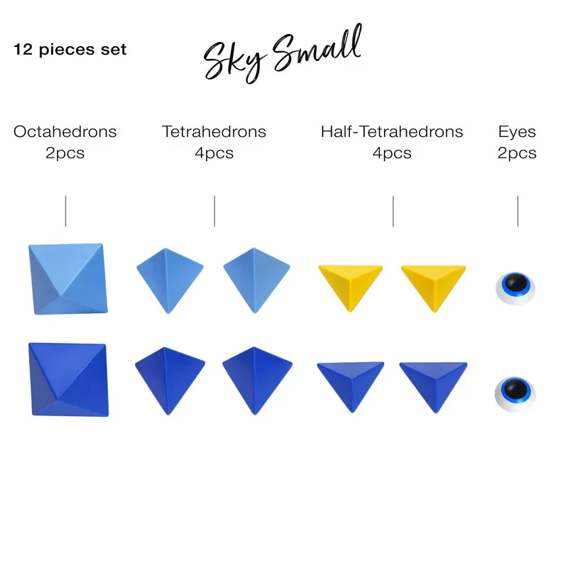 Trido Magnetic Blocks Sky Small What's Included