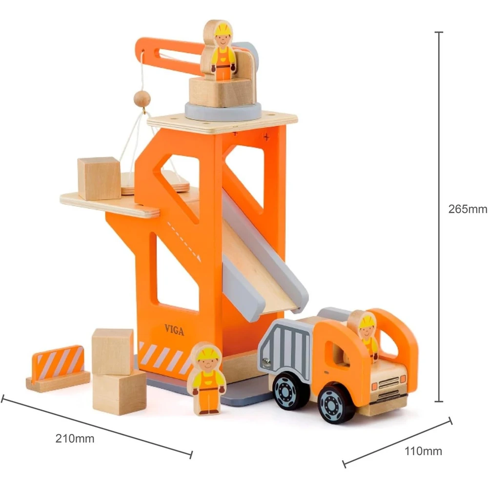 Viga Crane Lift with Dumper size