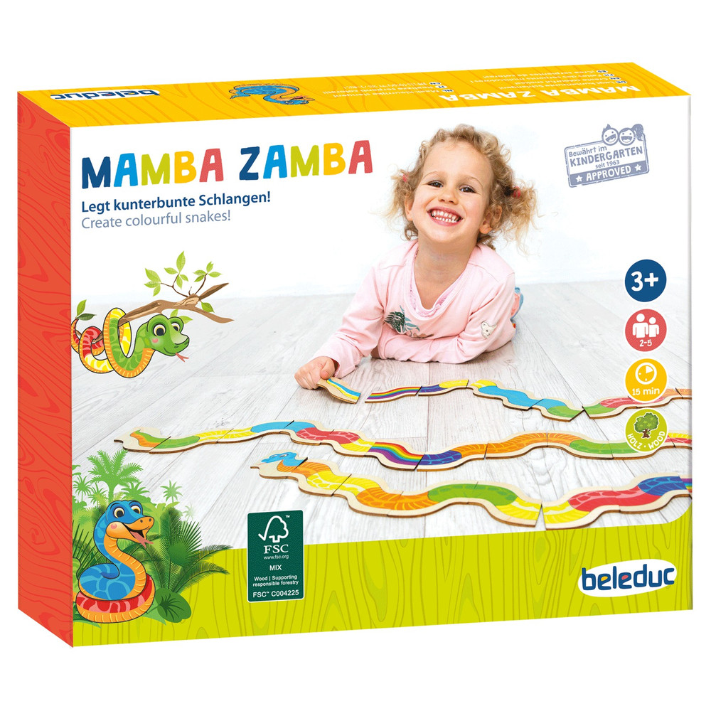 Beleduc Mamba Zamba Snake Domino Puzzle Game - image 3