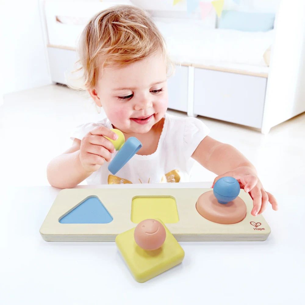 Hape Montessori Mirror Shape Puzzle playing
