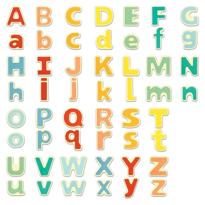 Hape Magnetic Alphabet - Uppercase and Lowercase Letters