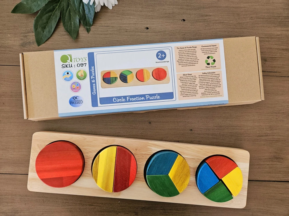 Qtoys Circle Fraction Puzzle