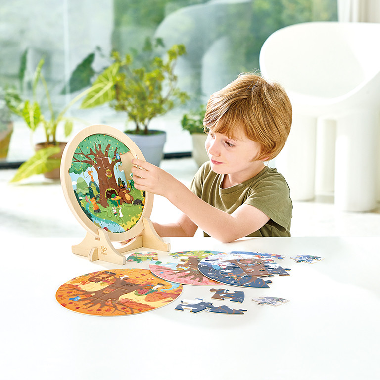 hape four seasons layer puzzle