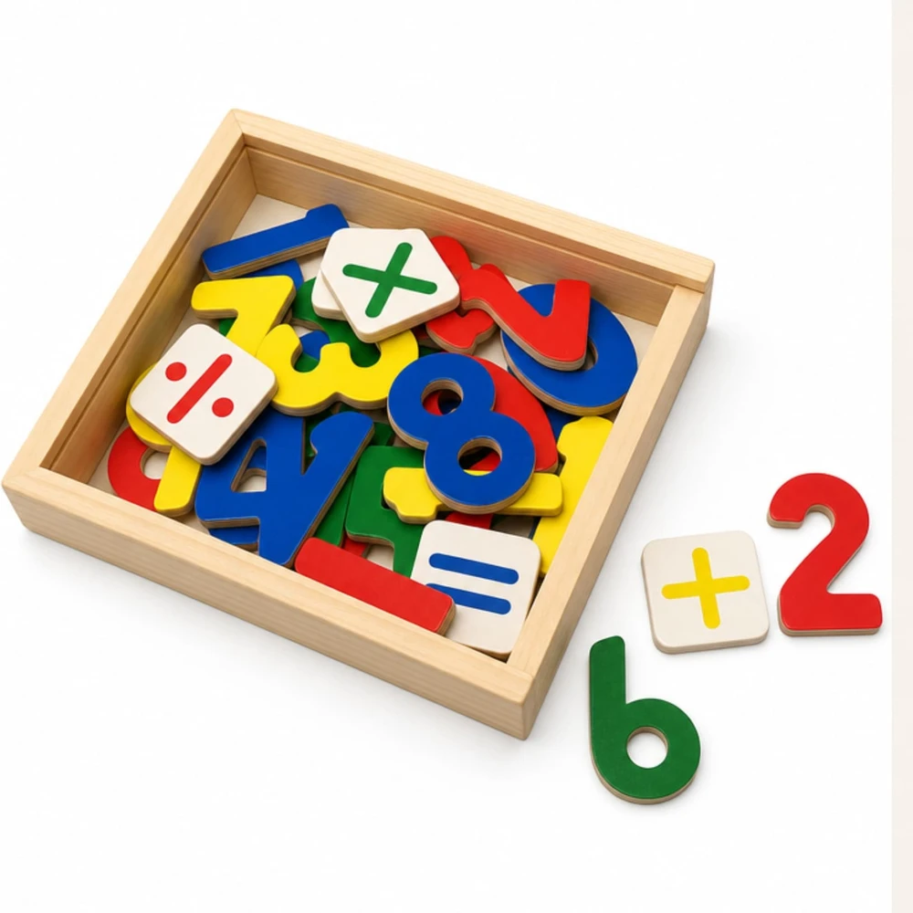 Fun Factory Wooden Magnetic Numbers