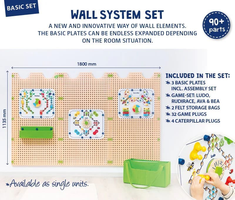 Plug It Wall Panel Activity System what's included