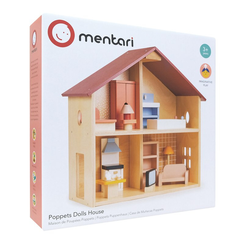 Mentari Poppets Dollhouse with Furniture - image 5
