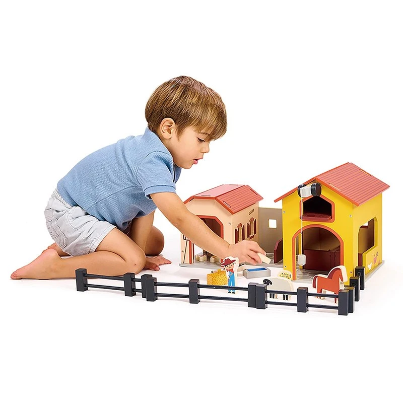 Mentari Billy's Barnyard Wooden Kids Farm Set - image 3